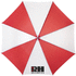 30" Karl-golfsateenvarjo puukahvalla, valkoinen, punainen lisäkuva 3